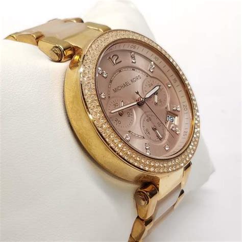 pink ceramic watch michael kors|mk 5896.